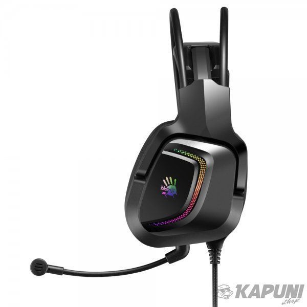 Ігрові навушники з мікрофоном, об'ємний звук, RGB підсвічування, USB+3.5 jack Bloody G575P Bloody (Black) G575P Bloody (Black) фото