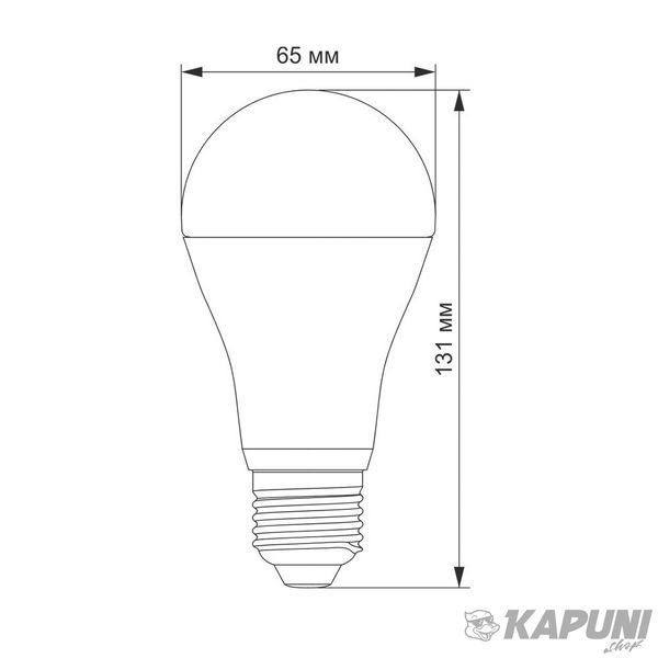 LED лампа VIDEX A65e 20W E27 4100K VL-A65e-20274 24350 фото