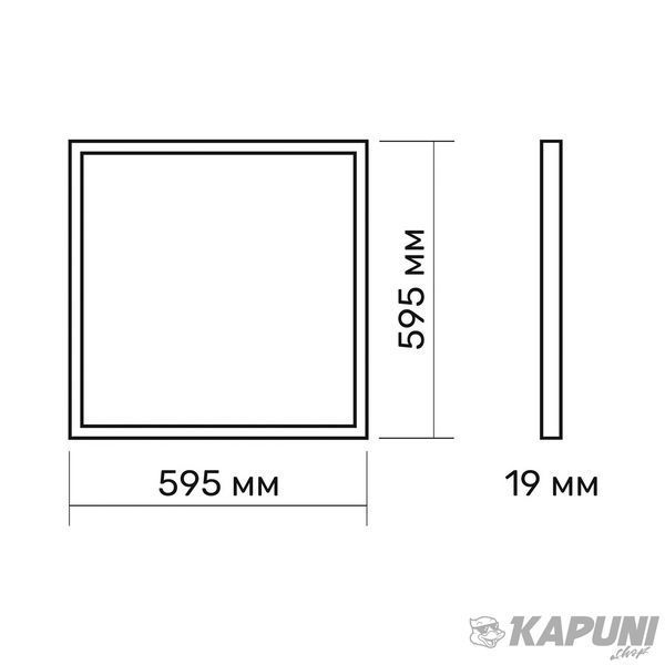 LED панель TITANUM 40W 6500K 220V PRISMATIC TL-PR406W 28610 фото