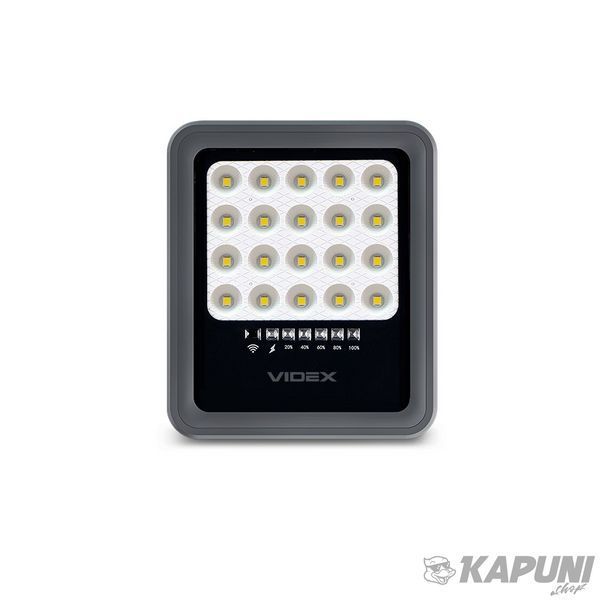 LED прожектор автономний VIDEX 500Lm 5000K VLE-FSO3-205 27409 фото