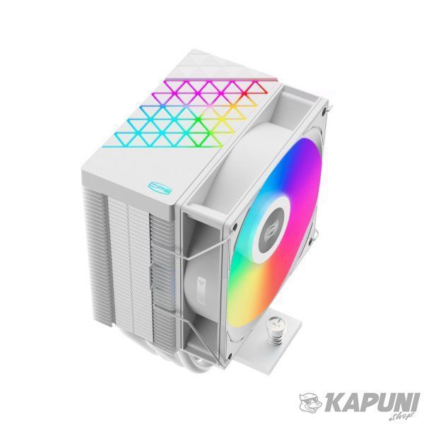 Кулер універсальний PCCOOLER TDP 180 Вт, висота 133 мм, Hydraulic bearing R400 ARGB WH R400 ARGB WH фото