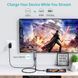 Кабель USB-C на HDMI, 4K 60 Гц, вход питания PD, 1.8м Choetech XCH-M180GY XCH-M180GY фото 2