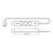 Мережевий удлинитель VIDEX ONCORD с/с 3п 3м (3x1.5мм) 2.4А 2USB+USB-C с кнопкою White VF-PD33G2U1C-W 27693 фото 12