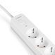 Мережевий удлинитель VIDEX ONCORD с/с 3п 3м (3x1.5мм) 2.4А 2USB+USB-C с кнопкою White VF-PD33G2U1C-W 27693 фото 3