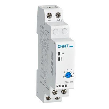Реле времени задержки Chint NTE8-B 1s-10s AC230V на включение 1NO 258438 фото