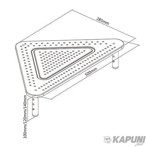Стол для монитора/ноутбука, треугольный, металл, MS-TABLE-02 MS-TABLE-02 фото