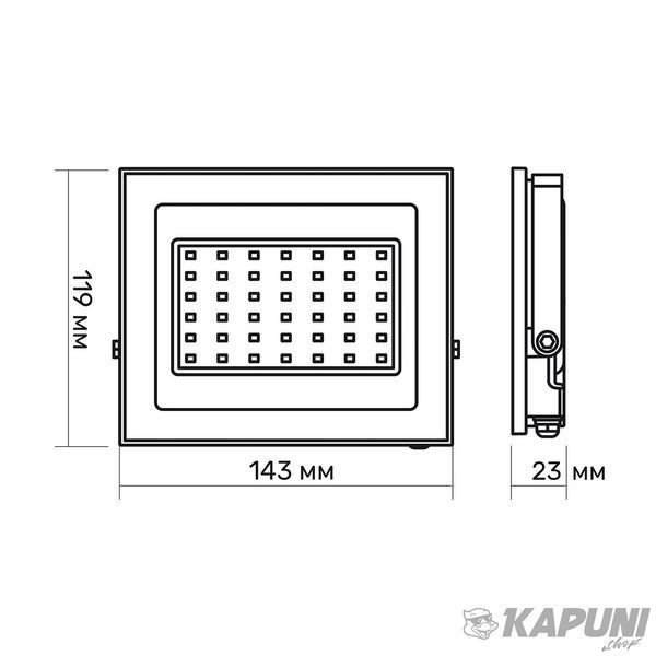 LED прожектор TITANUM 30W 6500K TLF306 23981 фото