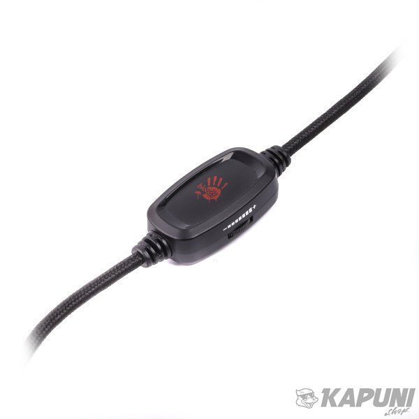Ігрові навушники з мікрофоном, об'ємний звук, RGB підсвічування, USB+3.5 jack Bloody G535P Bloody (Black+Silver) G535P Bloody (Black+Silver) фото
