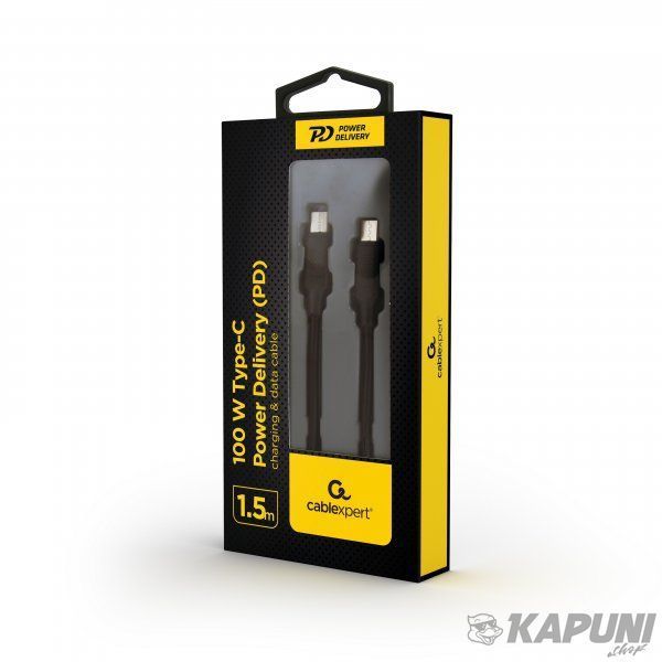 Кабель USB 2.0 Power Delivery (PD) 100 Вт, C-папа/C-папа, 1.5 м, премиум, CC-USB2-CMCM100-1.5M CC-USB2-CMCM100-1.5M фото