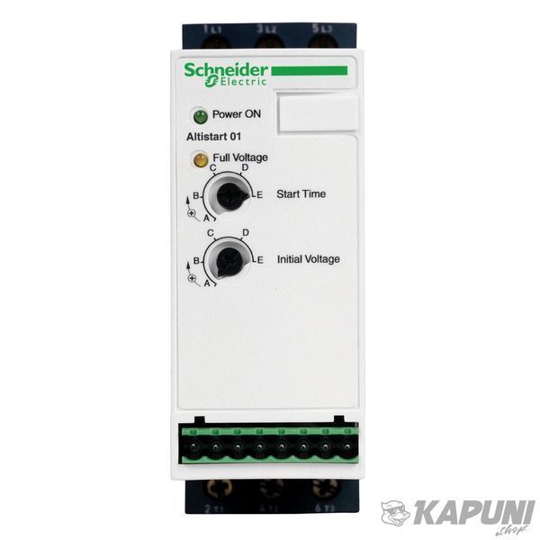Устройство плавного пуска Schneider Electric ПРИСТРІЙ ПЛАВНОГО ПУСКУ ATS01 12 А, однофазное 220 В або трехфазное 110-460 В, байпас ATS01N112FT ATS01N112FT фото