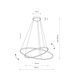 Підвісний світильник Nowodvorski 10864 Circolo LED SH-45/60 2x35W 4000K 1300Lm IP20 10864 фото 4