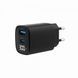 Сетевое зарядное устройство для Gembird 1 USB-A (QC3.0 18W) + 1 Type-C (PD20W), LCD, черный TA-UC-PDQC30LCD-BK-01 TA-UC-PDQC30LCD-BK-01 фото 1