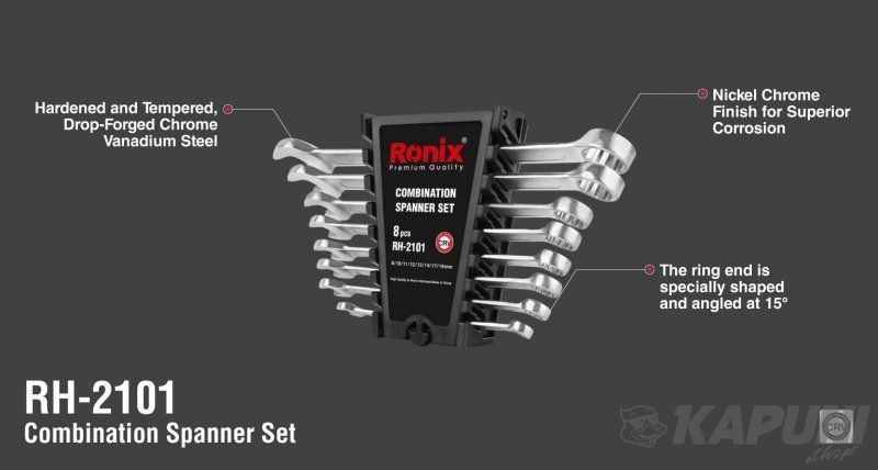 Набор гаечных ключей Ronix 8 шт. RH-2101 RH-2101 фото