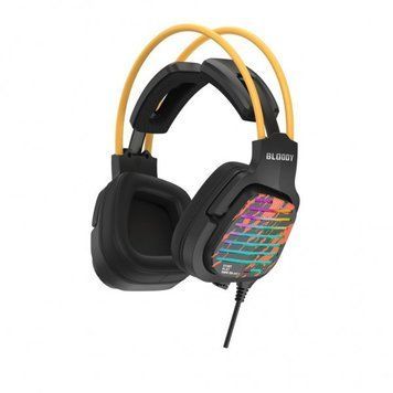 Ігрові навушники з мікрофоном Bloody Hi Fi, 7.1 віртуальний звук, RGB підсвічування, USB G565 (Energy Black) G565 (Energy Black) фото