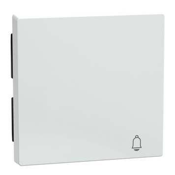 Накладка 1-клавішного вимикача з сим "Дзвінок" Schneider Electric Merten System M M-Plan скло активно-білий (MEG3305-0325) MEG3305-0325 фото