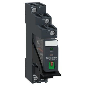 Промежуточное реле Schneider Electric Реле электромеханическое интерфейсное в зборі, 1 переключающий контакт, 230 В переменного тока RXG12P7PV RXG12P7PV фото