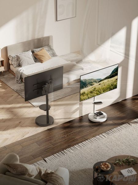 Подставка под телевизор поворотная, 37" - 86" (до 50 кг) Gembird TVS-86TR-01-W фото