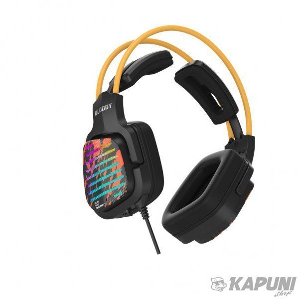 Ігрові навушники з мікрофоном Bloody Hi Fi, 7.1 віртуальний звук, RGB підсвічування, USB G565 (Energy Black) 1014.78 фото
