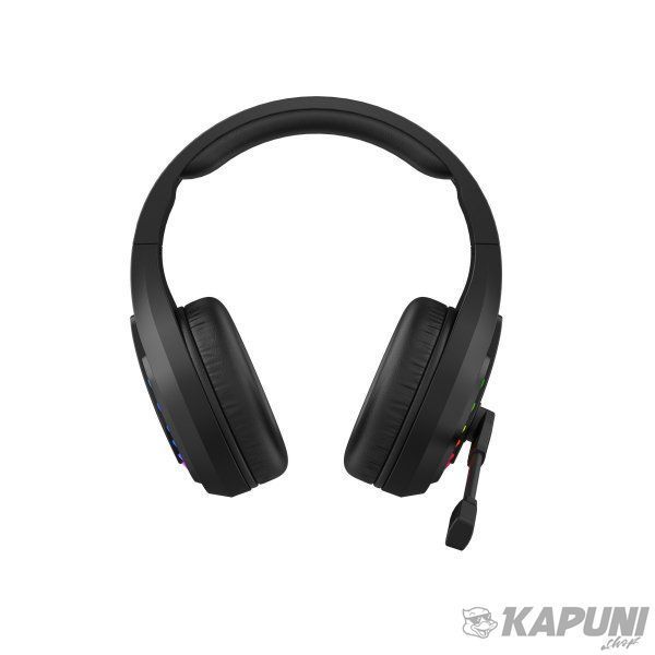Игровые наушники с микрофоном, Neon LED Bluetooth+2.4GHz+3.5 jack Bloody GR230 Bloody (Black) GR230 Bloody (Black) фото