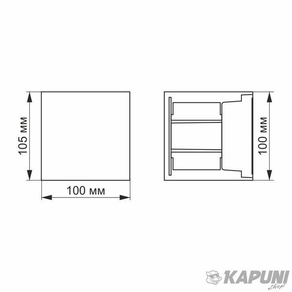 LED Світильник архітектурний AR04 IP54 VIDEX 6W 2700K VL-AR04-062B 26540 фото