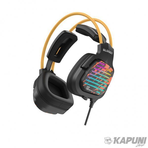 Ігрові навушники з мікрофоном Bloody Hi Fi, 7.1 віртуальний звук, RGB підсвічування, USB G565 (Energy Black) 1014.78 фото