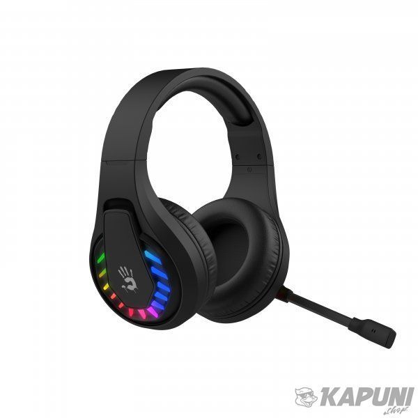 Игровые наушники с микрофоном, Neon LED Bluetooth+2.4GHz+3.5 jack Bloody GR230 Bloody (Black) GR230 Bloody (Black) фото