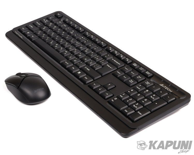 Комплект беспроводной Fstyler клавиатура+мышь, черный, USB A4Tech FG1012S (Black) FG1012S (Black) фото