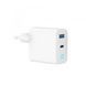 Мережевий зарядний пристрій Gembird 1 USB-A + 1 Type-C (PD45Вт + QC3.0 18Вт), білий TA-UC-PDQC45L-W-01 TA-UC-PDQC45L-W-01 фото 3