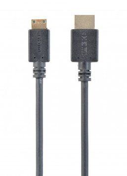 Кабель HDMI-C (mini) HDMI V.2.0, 4К 60 Гц, з позолоченими контактами, 1.8 м Cablexpert CC-HDMI4C-6 CC-HDMI4C-6 фото