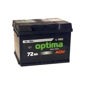 Автомобільний акумулятор Optima AGM 6СТ-72 12В 72Аг 760А 6СТ-72Аз Optima AGM фото