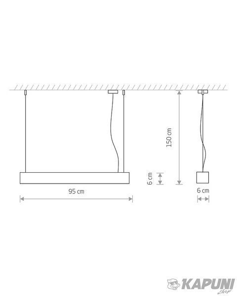 Подвесной светильник Nowodvorski 7547 Soft Led 90X6 Zwis 1x16W 3000K 2300Lm IP20 White 7547 фото