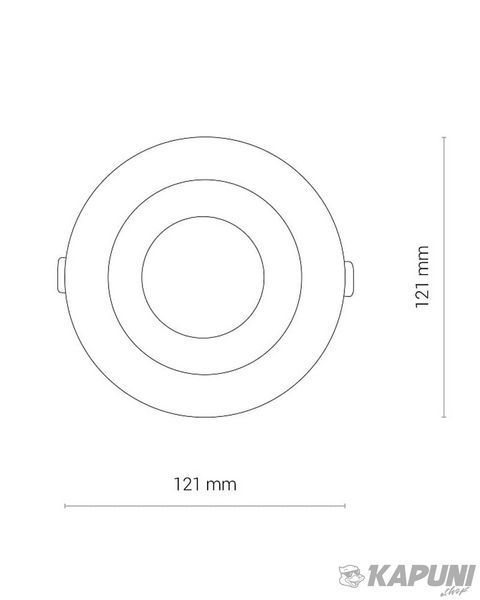 Точковий світильник Nowodvorski 8773 CL KEA LED 20W 3000K 1150Lm IP44 White 8773 фото