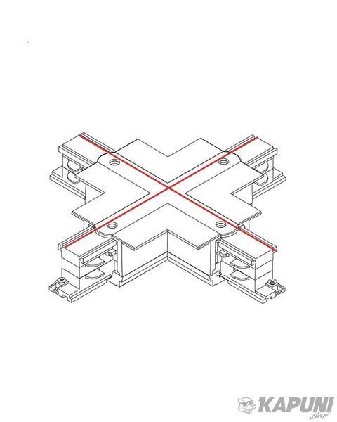 Соединитель Nowodvorski 8680 Ctls Recessed Power X Connector Black 8680 фото