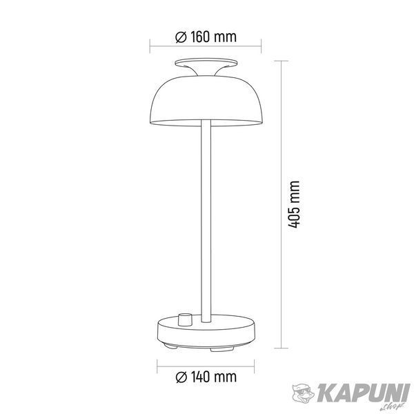 LED лампа настiльна с акумулятором VIDEX 8.5W 4000K+RGB Green VL-TF23G 29248 фото