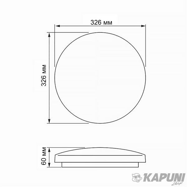 LED світильник настінно-стельовий TITANUM 24W 5000K Зоряне небо TLCL-245S 26881 фото