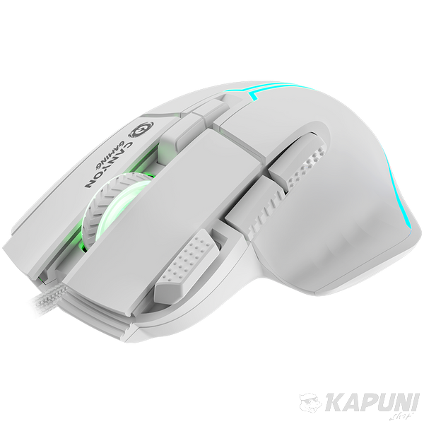 CANYON mouse Fortnax GM-636 RGB 9buttons Wired White CND-SGM636W фото