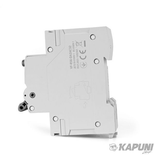 Дифференциальный автомат VIDEX RESIST АС 2п 30мА 6кА 32А VF-RS6-DA2AC32 27120 фото