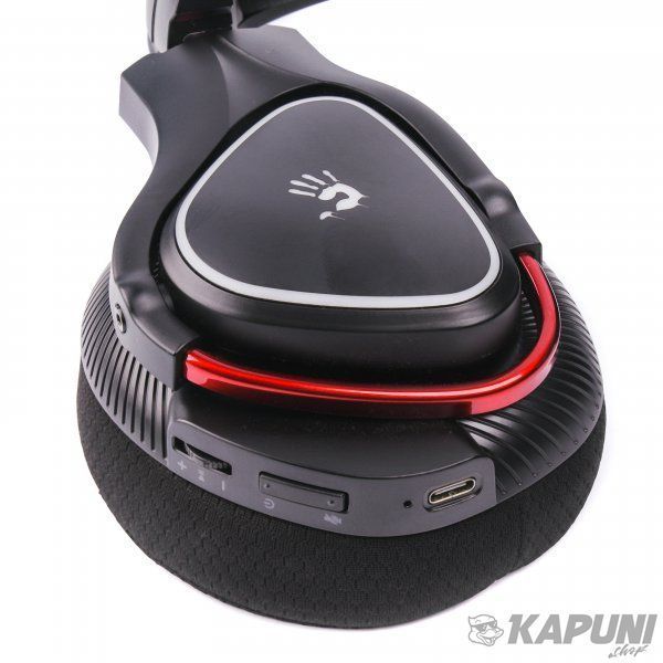 Ігрові навушники з мікрофоном, RGB, Bluetooth + 2.4GHz + 3.5 jack Bloody MR710 Bloody (Black) MR710 Bloody (Black) фото
