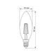 LED лампа TITANUM Filament C37 4W E14 2200K бронза TLFC3704142A 25524 фото 3