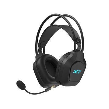 Гарнитура A4Tech X7 USB с подсветкой, 2.4GHz+Bluetooth v5.3+AUX 4-Pin, черная XR-200 (Black) XR-200 (Black) фото