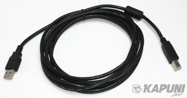 Кабель USB 2.0 A-папа/B-папа, 3 м, феррит, CCF-USB2-AMBM-10 CCF-USB2-AMBM-10 фото