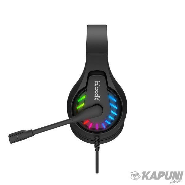Ігрові навушники з мікрофоном, Neon LED, USB Bloody G230 Bloody (Black) G230 Bloody (Black) фото