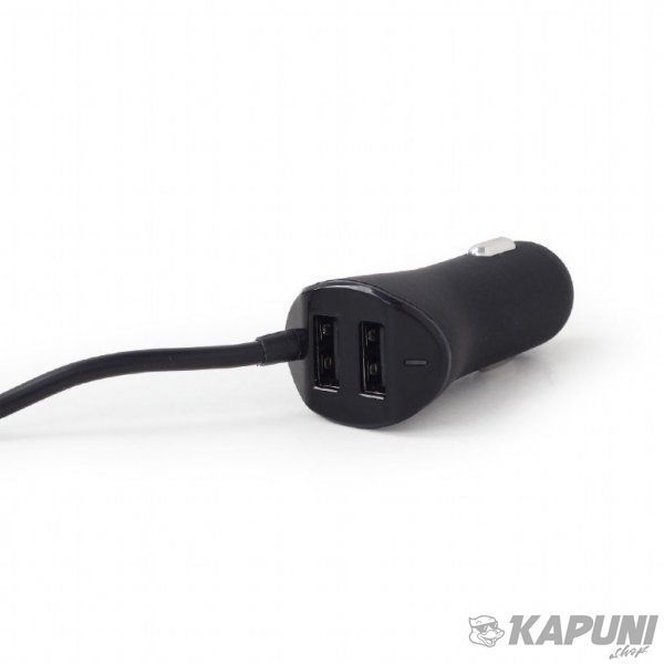 Автомобільний зарядний пристрій EnerGenie 9.6A 4хUSB Black (EG-4U-CAR-01) EG-4U-CAR-01 фото