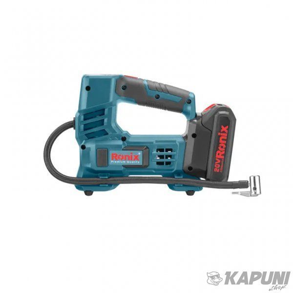 Компресор автомобільний Ronix акумуляторний, 20В 8605 8605 фото