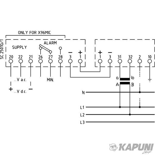 Мегаомметр FRER F96MIC 90&deg; 5 МОм 100-690 В F96MIC5M0XCS F96MIC5M0XCS фото