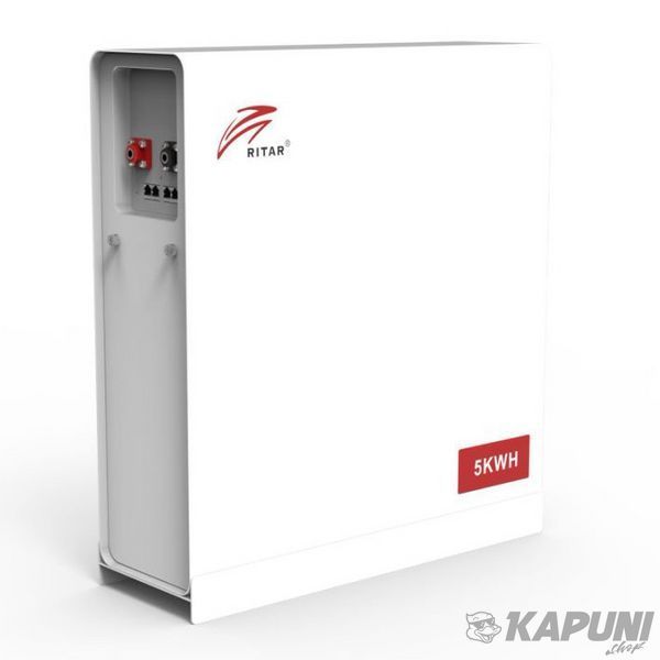 Аккумуляторная батарея литиевая Ritar 51.2В, 100А*ч, 5кВт*ч, LiFePo4 BAT-5KWH-51.2V #N/A фото