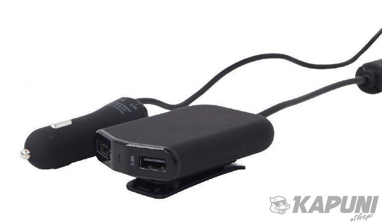 Автомобільний зарядний пристрій EnerGenie 9.6A 4хUSB Black (EG-4U-CAR-01) EG-4U-CAR-01 фото