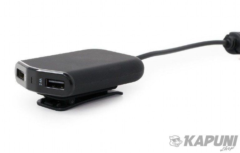 Автомобільний зарядний пристрій EnerGenie 9.6A 4хUSB Black (EG-4U-CAR-01) EG-4U-CAR-01 фото