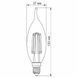 LED лампа VIDEX Filament C37FtA 6W E14 2200K бронза VL-C37FtA-06142 25797 фото 3