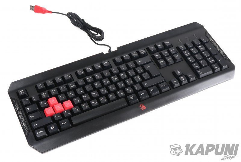 Клавіатура USB, ігрова, чорний Bloody Q100 Bloody (Black) Q100 Bloody (Black) фото